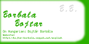 borbala bojtar business card